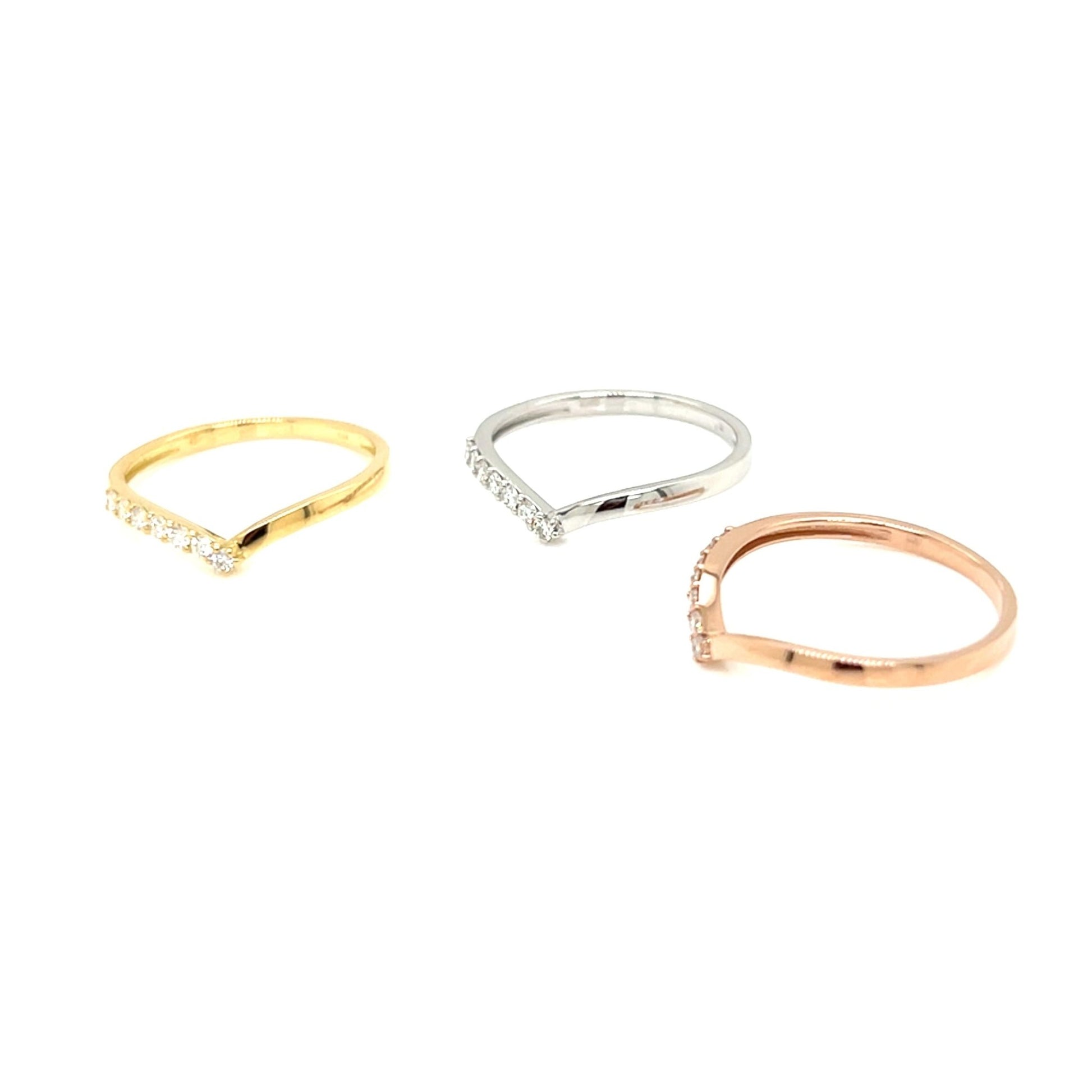 Streamline Half Wave Ring 0.1ct - JMW Jewelry Wholesale