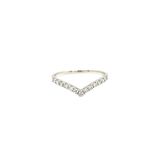 Streamline V Shape N Ring 0.2ct - JMW Jewelry Wholesale