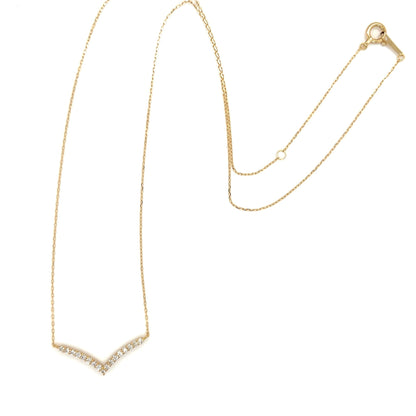 Streamline V Shape Necklace 0.15ct - JMW Jewelry Wholesale