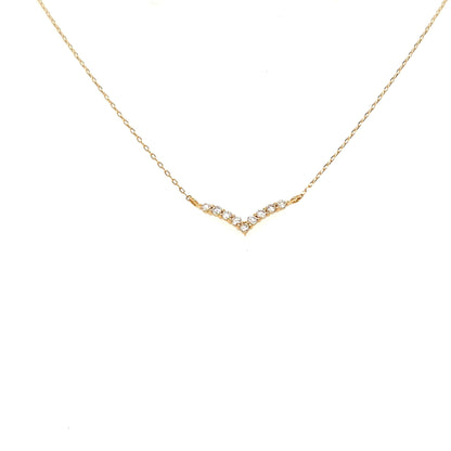 Streamline V Shape V Necklace 0.08ct - JMW Jewelry Wholesale