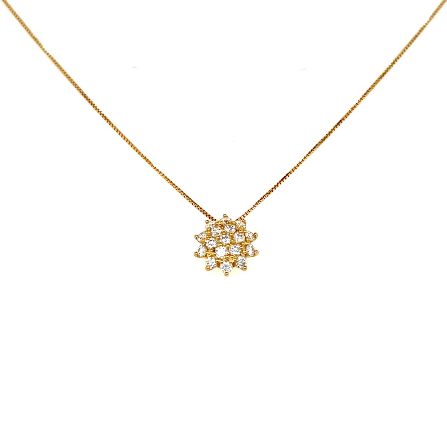 Sunflower Necklace 0.3ct - JMW Jewelry Wholesale