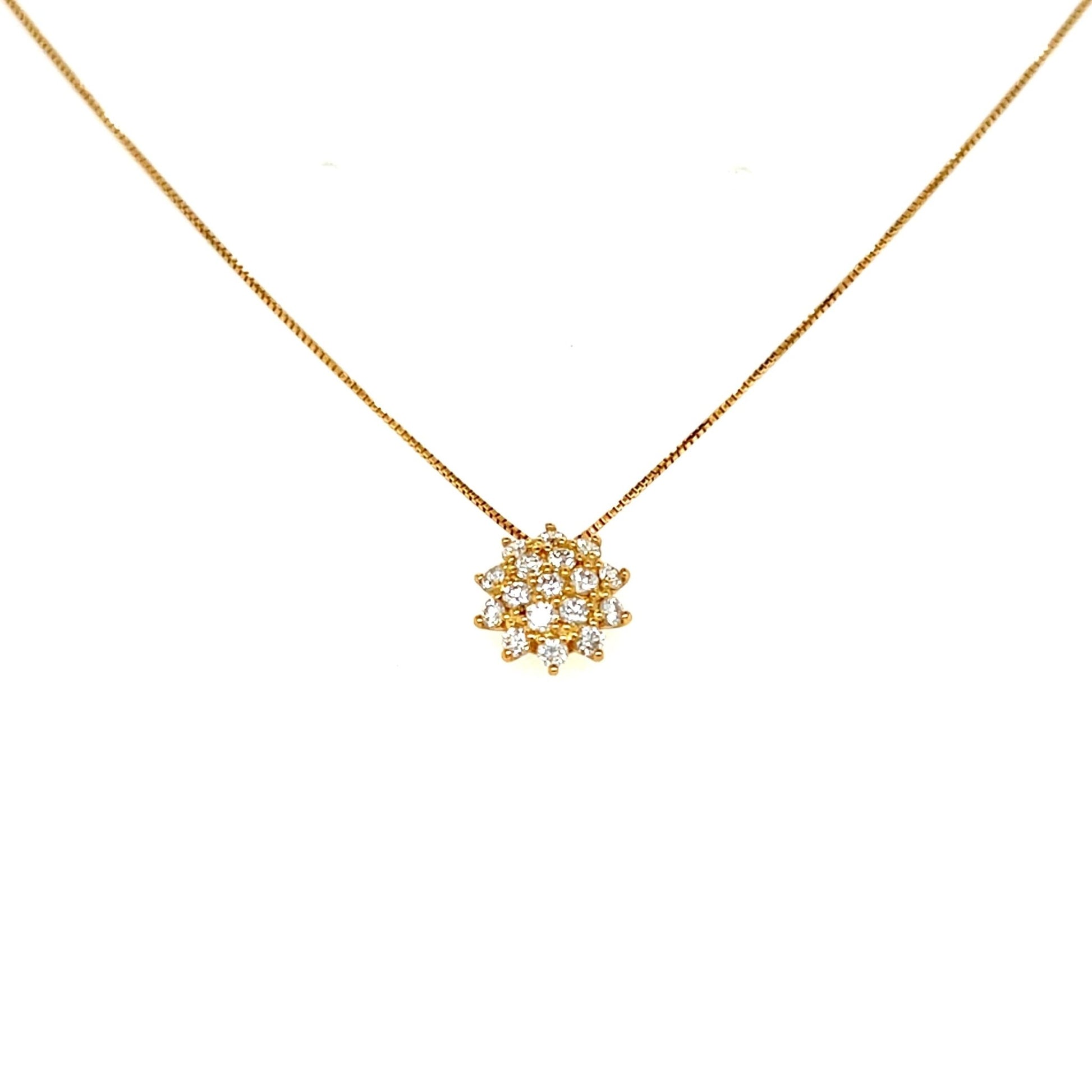 Sunflower Necklace 0.3ct - JMW Jewelry Wholesale