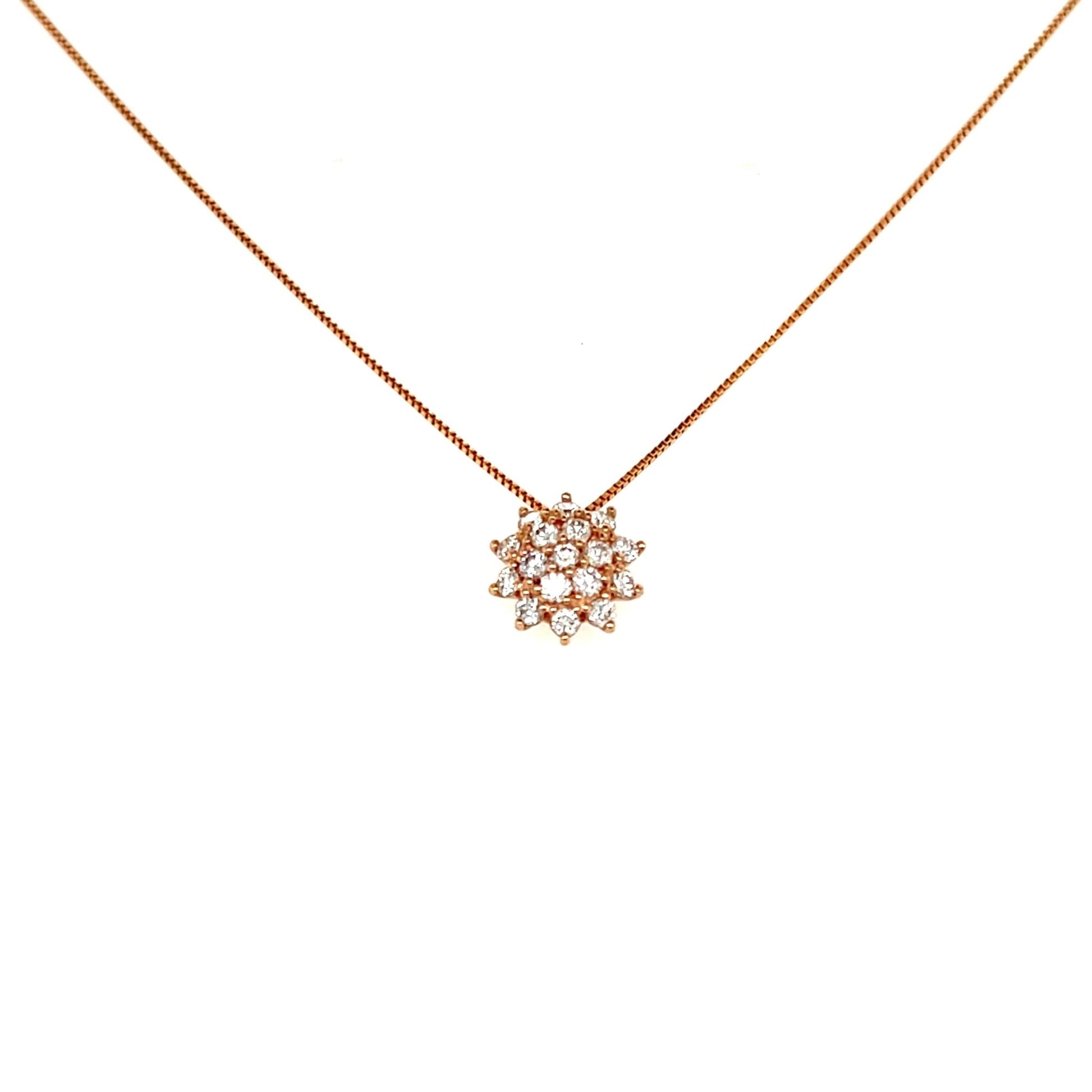 Sunflower Necklace 0.3ct - JMW Jewelry Wholesale