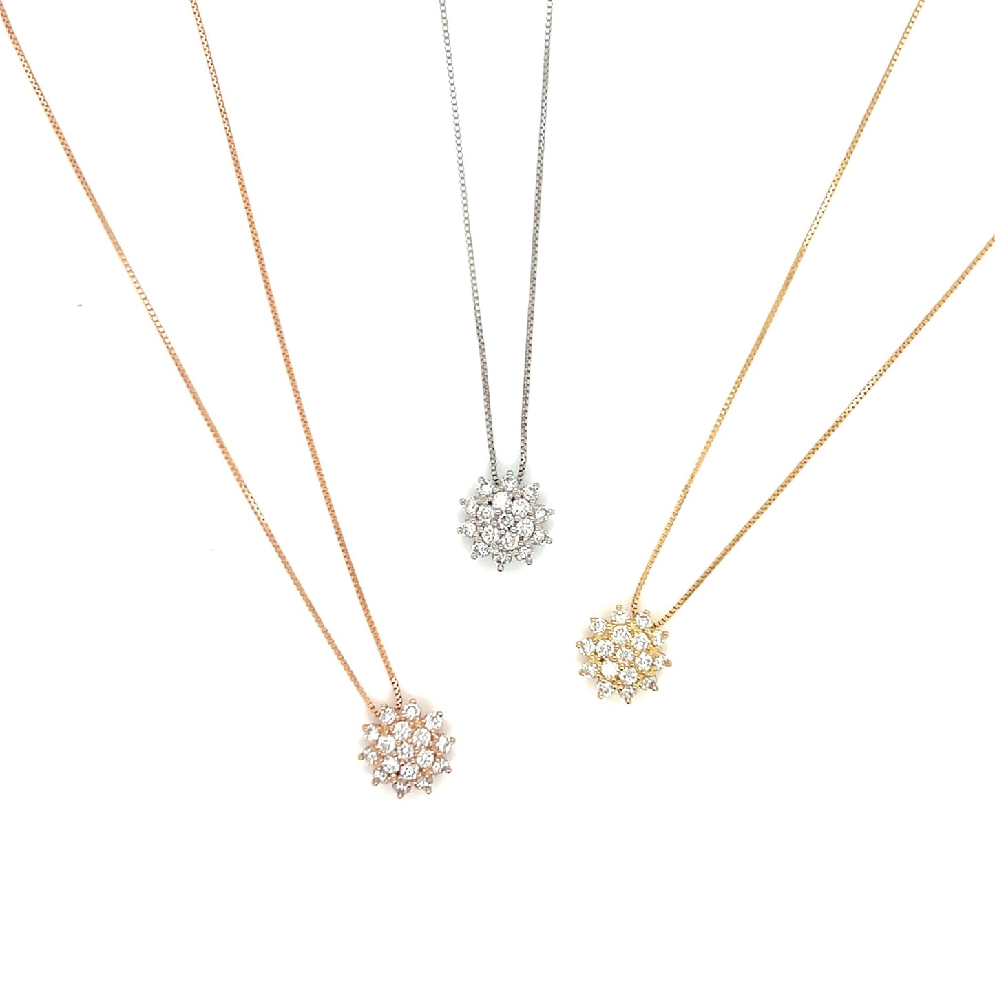 Sunflower Necklace 0.3ct - JMW Jewelry Wholesale