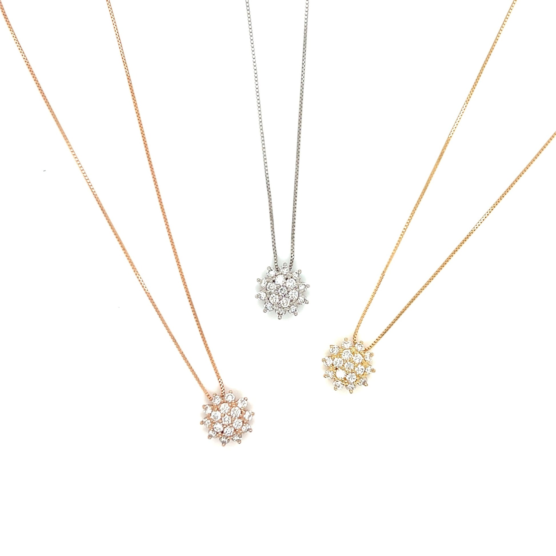 Sunflower Necklace 0.3ct - JMW Jewelry Wholesale