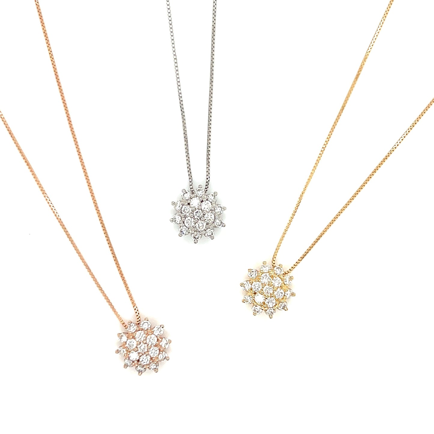 Sunflower Necklace 0.3ct - JMW Jewelry Wholesale