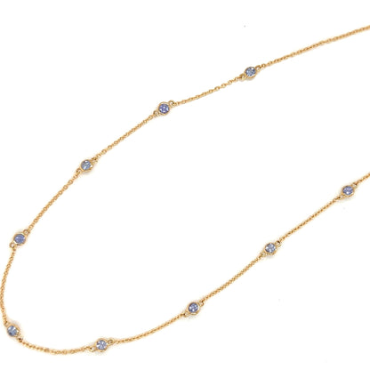Tanzanite Bubble Station Necklace - JMW Jewelry Wholesale