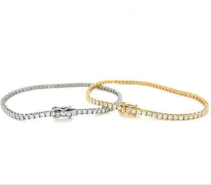 Tennis Bracelet Square setting 3ct - JMW Jewelry Wholesale