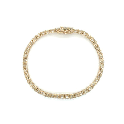 Tennis Bracelet Square Setting 5ct - JMW Jewelry Wholesale