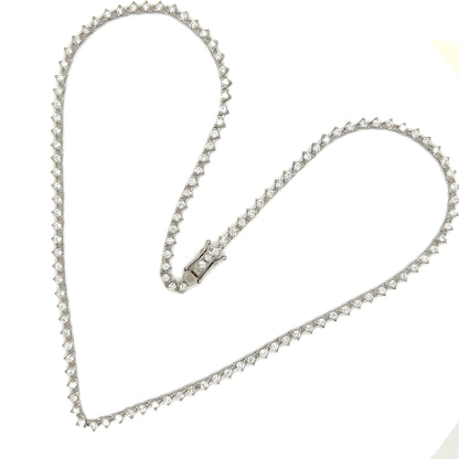 Triangular Tennis Necklace 3ct - JMW Jewelry Wholesale