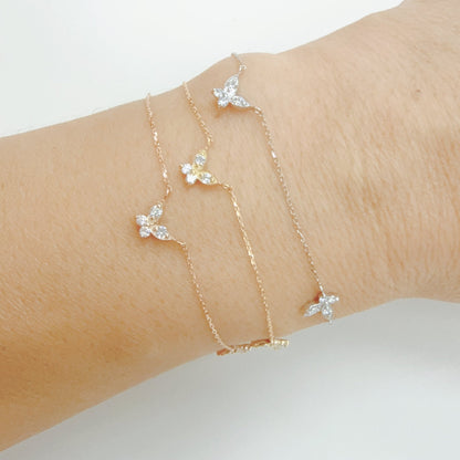 Trio Butterfly Bracelet 0.24ct - JMW Jewelry Wholesale