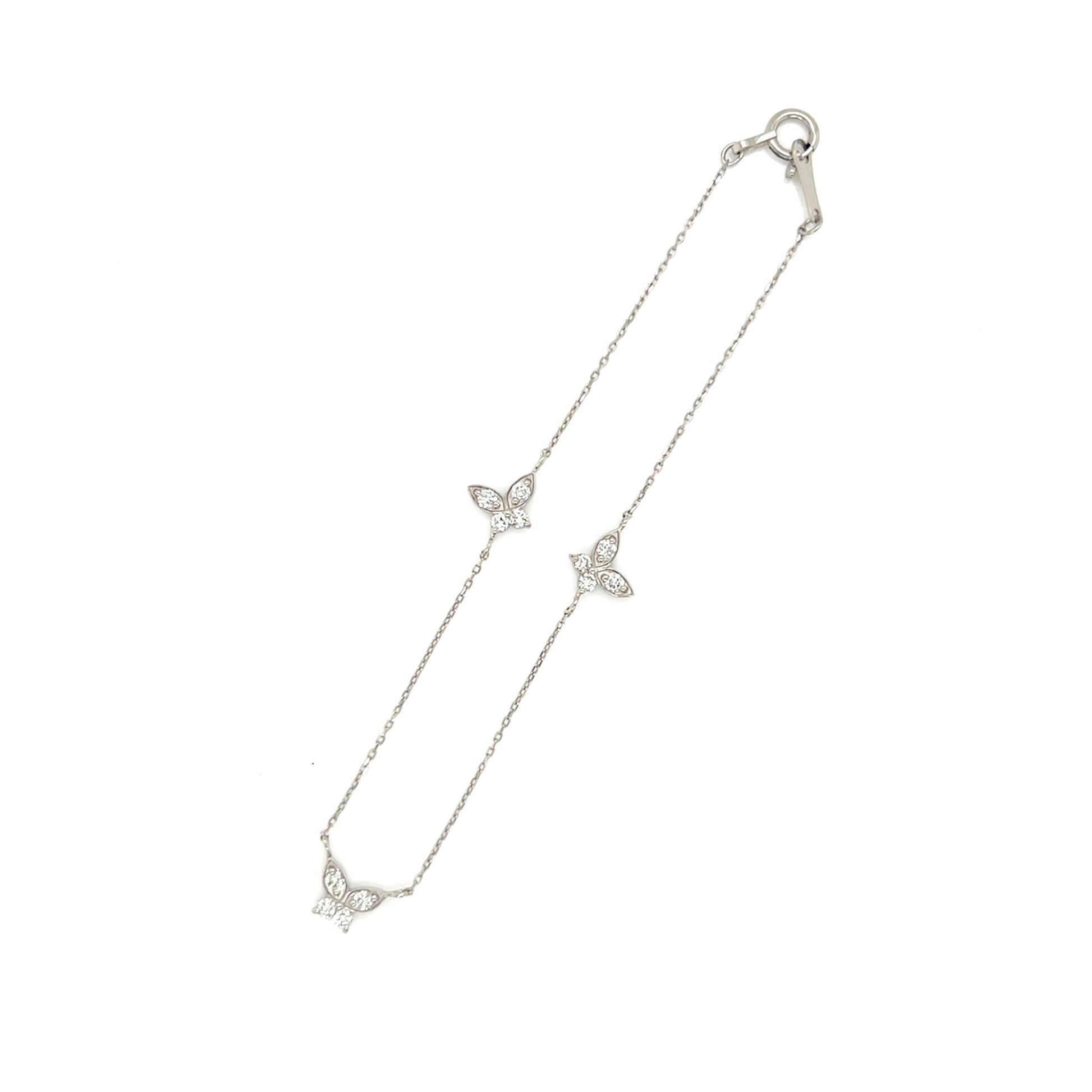 Trio Butterfly Bracelet 0.24ct - JMW Jewelry Wholesale