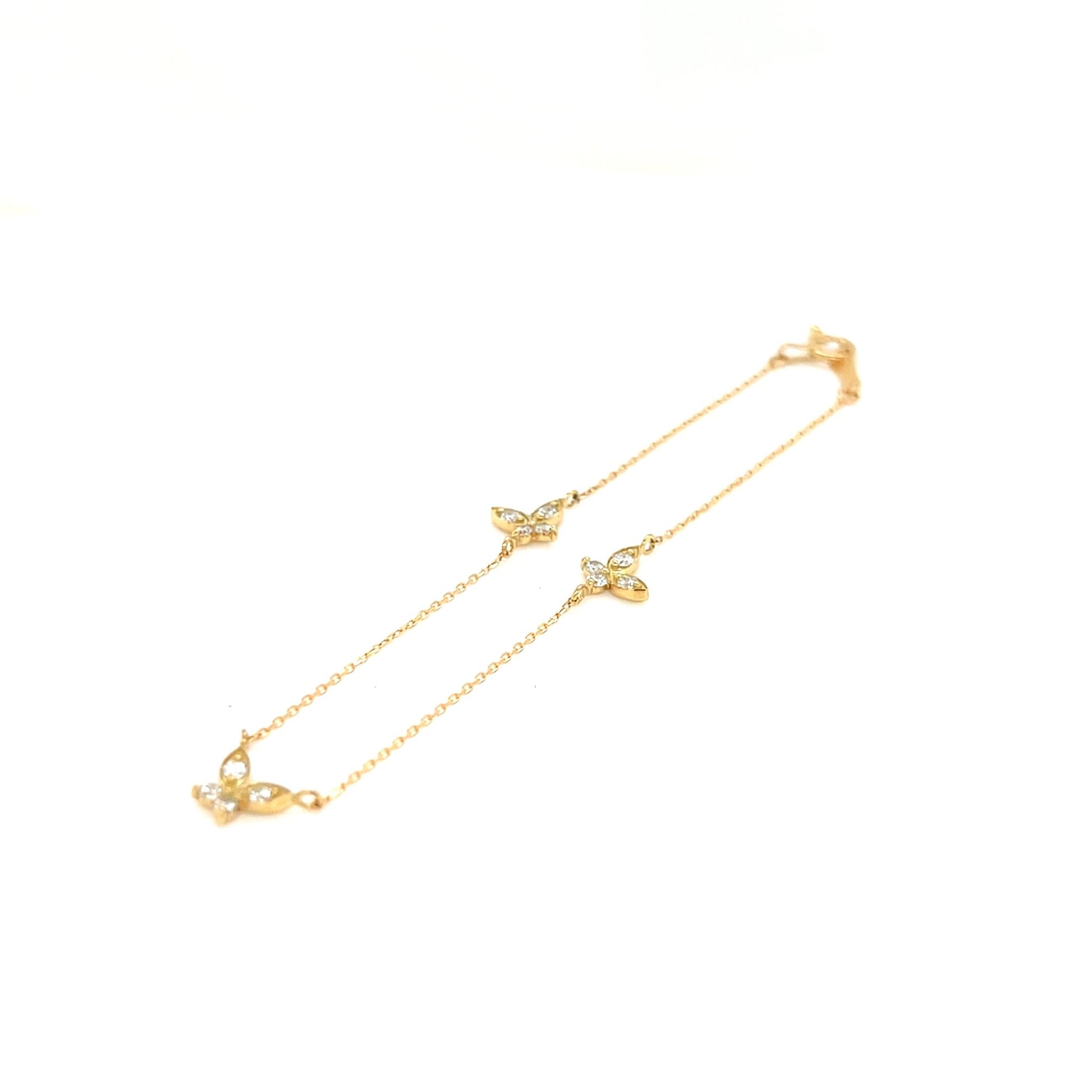 Trio Butterfly Bracelet 0.24ct - JMW Jewelry Wholesale