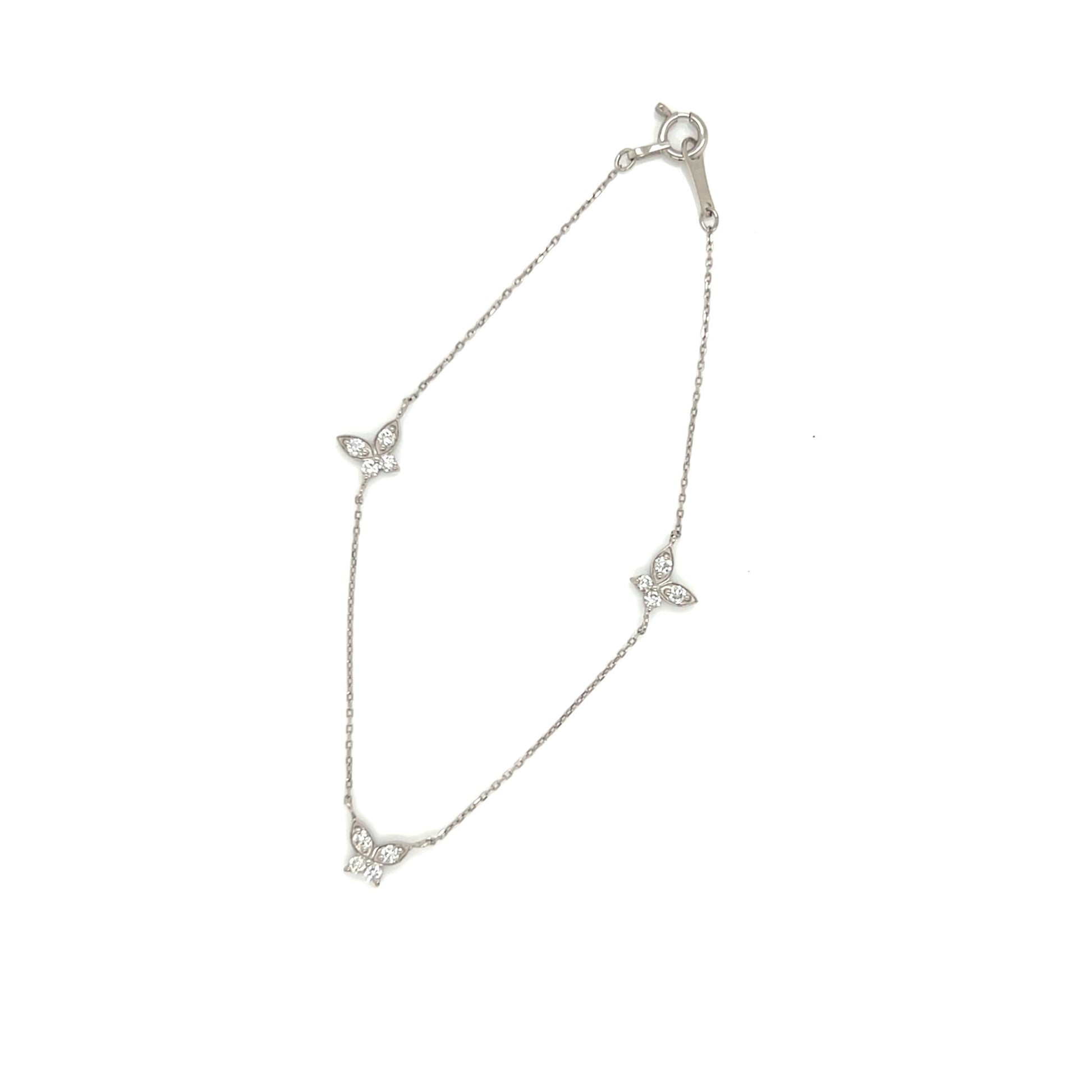 Trio Butterfly Bracelet 0.24ct - JMW Jewelry Wholesale