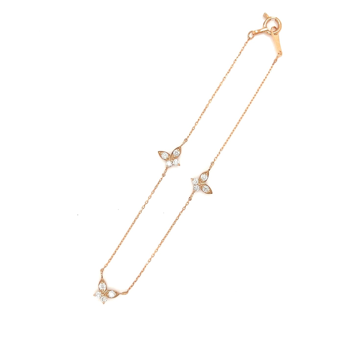 Trio Butterfly Bracelet 0.24ct - JMW Jewelry Wholesale