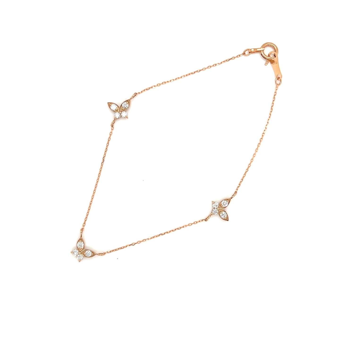 Trio Butterfly Bracelet 0.24ct - JMW Jewelry Wholesale