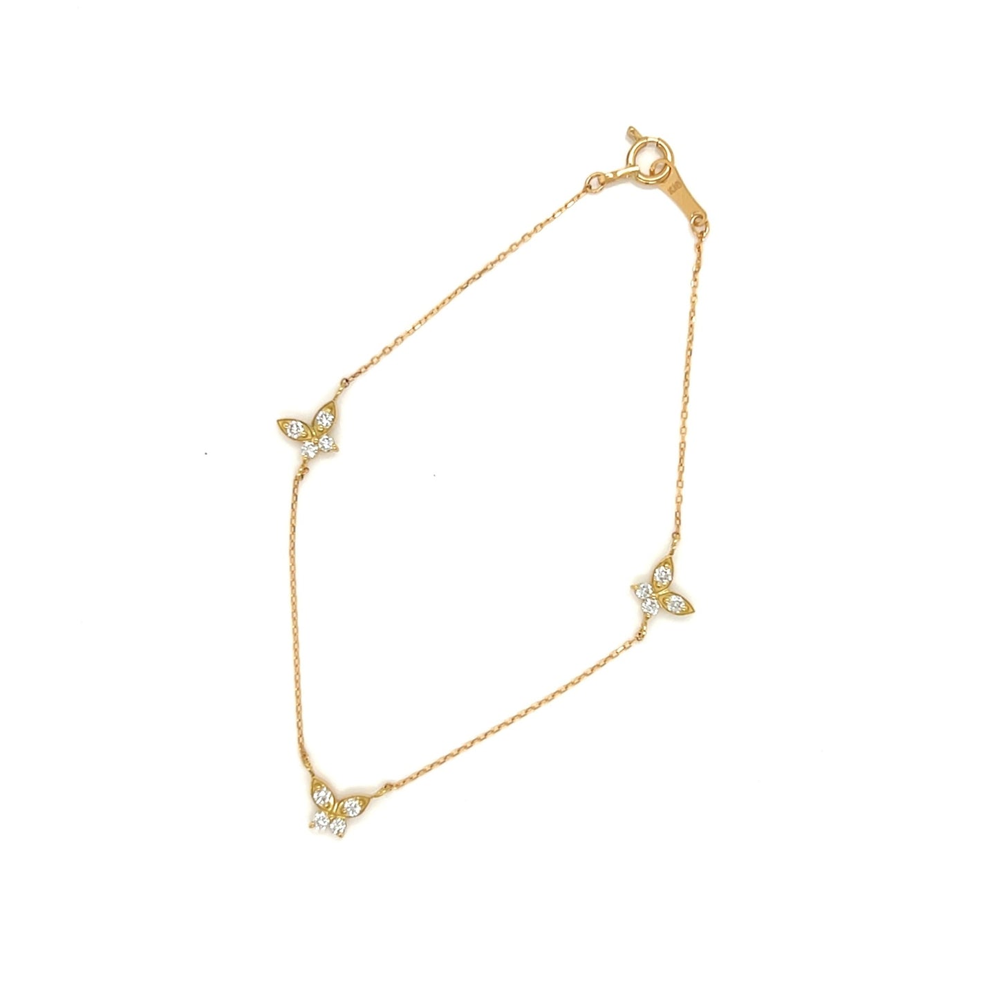 Trio Butterfly Bracelet 0.24ct - JMW Jewelry Wholesale