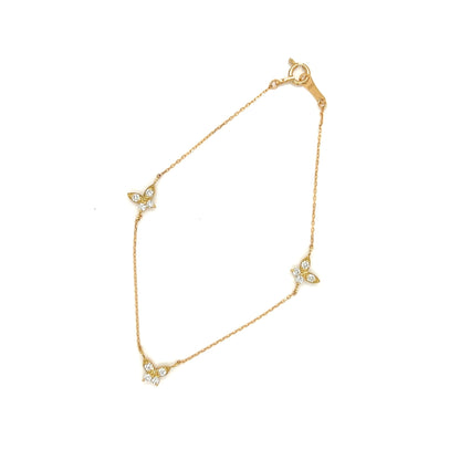 Trio Butterfly Bracelet 0.24ct - JMW Jewelry Wholesale