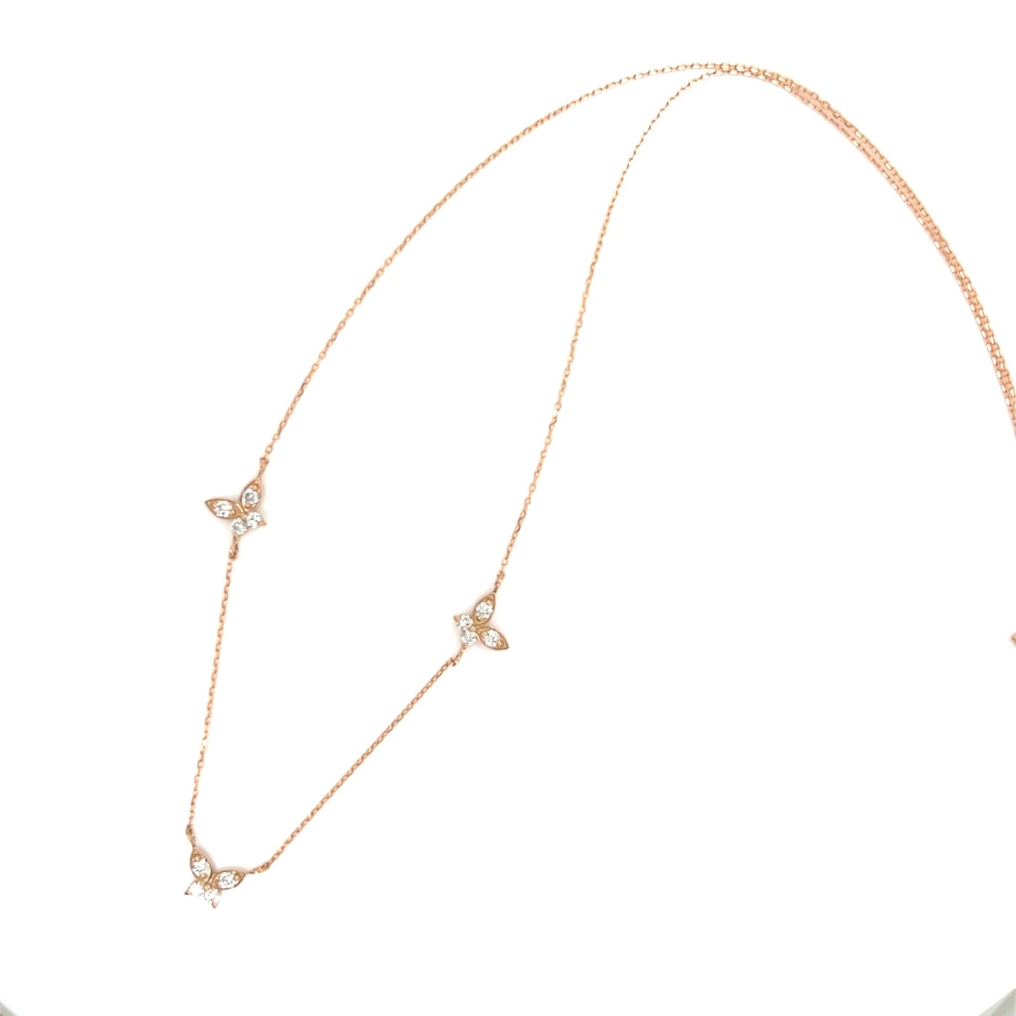 Trio Butterfly Necklace 0.24ct - JMW Jewelry Wholesale