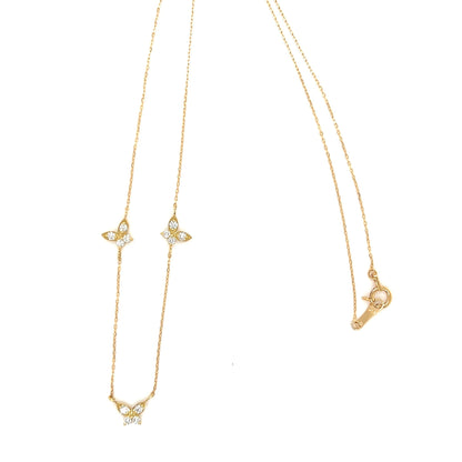 Trio Butterfly Necklace 0.24ct - JMW Jewelry Wholesale