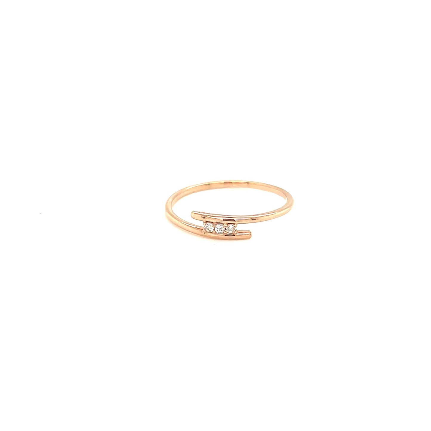 Triple Dia Line Ring 0.03ct - JMW Jewelry Wholesale