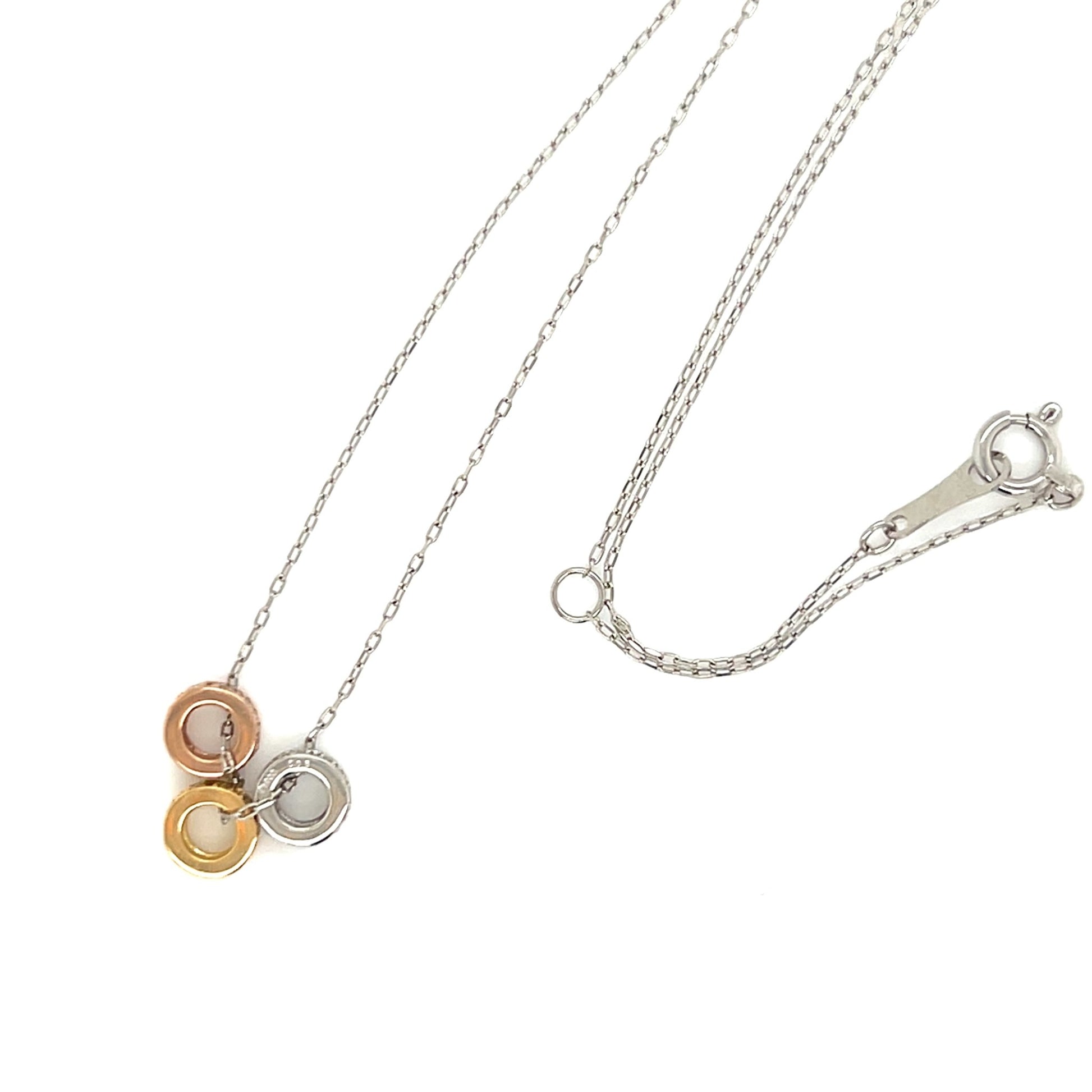 Triple Loop Necklace 0.15ct - JMW Jewelry Wholesale