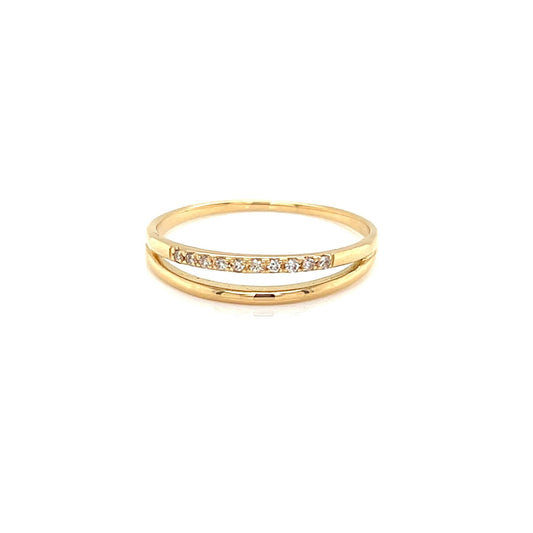 Twin Line ring 0.05ct - JMW Jewelry Wholesale