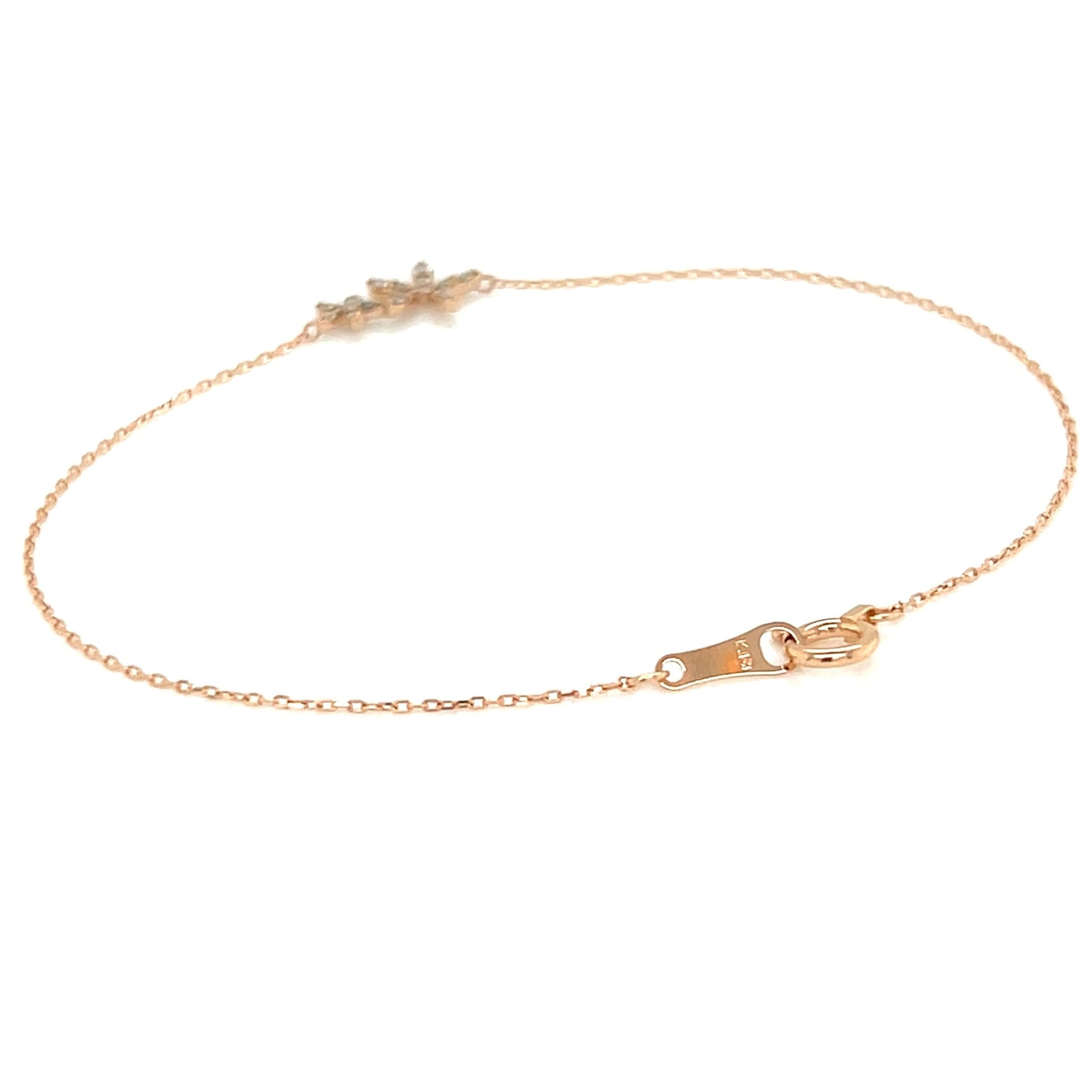 Twins Flower Bracelet 0.1ct - JMW Jewelry Wholesale