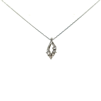 Twisted Rhombus Necklace 0.07ct - JMW Jewelry Wholesale