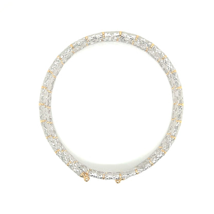 Two Tone Lustrous Gold Adjustable Magnet Chain - JMW Jewelry Wholesale