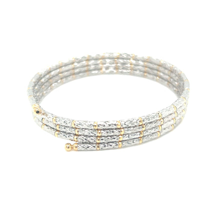 Two Tone Lustrous Gold Adjustable Magnet Chain - JMW Jewelry Wholesale