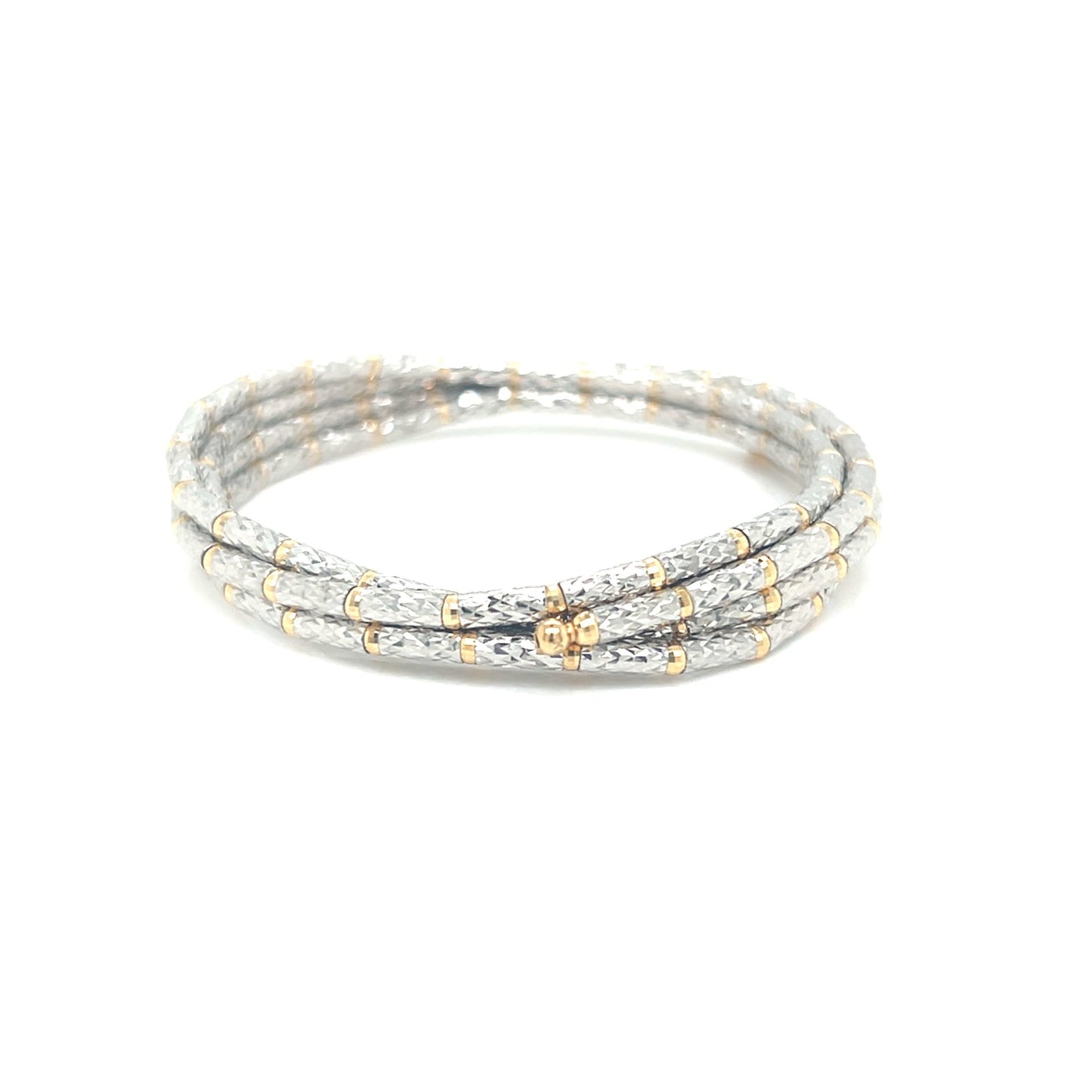 Two Tone Lustrous Gold Adjustable Magnet Chain - JMW Jewelry Wholesale