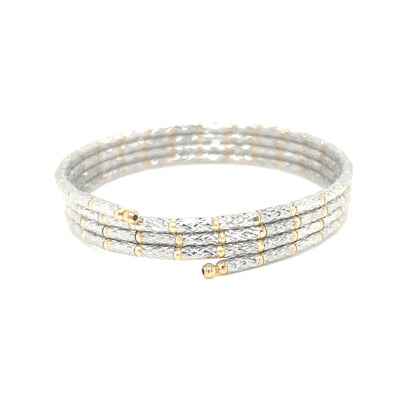 Two Tone Lustrous Gold Adjustable Magnet Chain - JMW Jewelry Wholesale