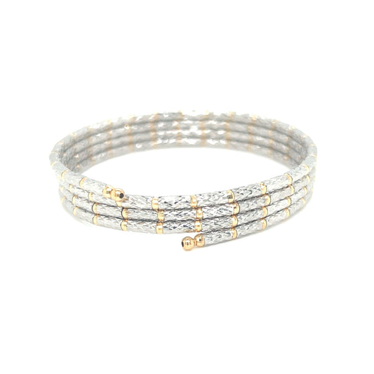 Two Tone Lustrous Gold Adjustable Magnet Chain - JMW Jewelry Wholesale
