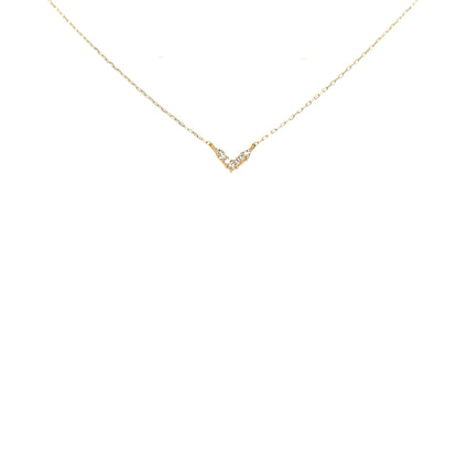 V shape Necklace 0.04ct - JMW Jewelry Wholesale