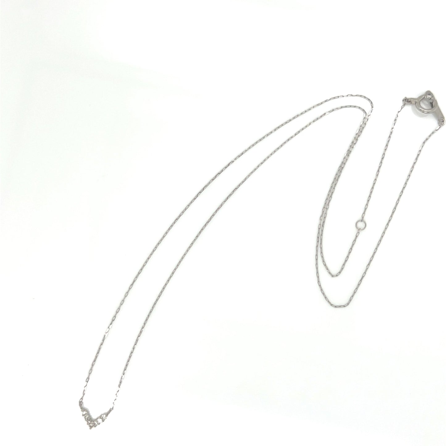 V shape Necklace 0.04ct - JMW Jewelry Wholesale