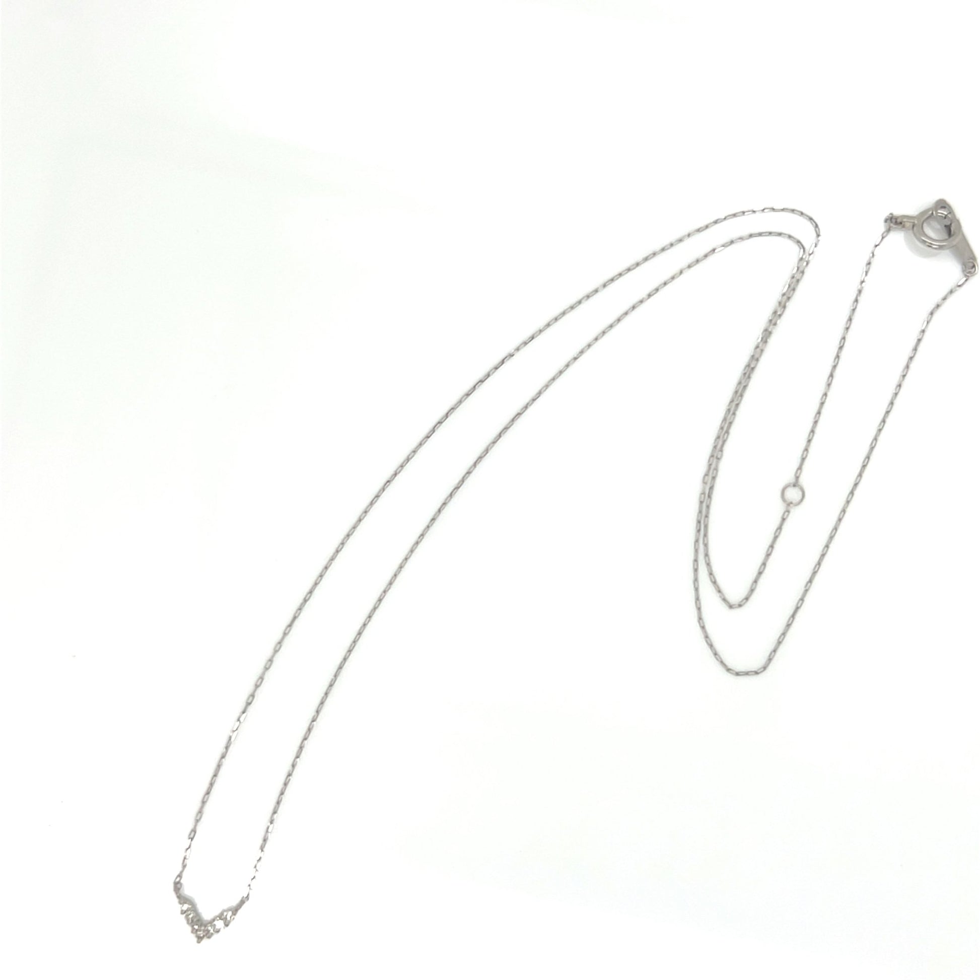 V shape Necklace 0.04ct - JMW Jewelry Wholesale