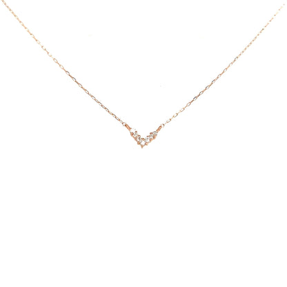 V shape Necklace 0.04ct - JMW Jewelry Wholesale