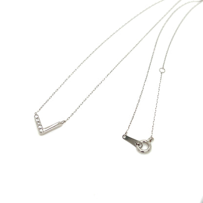 V shape Necklace 0.05ct - JMW Jewelry Wholesale