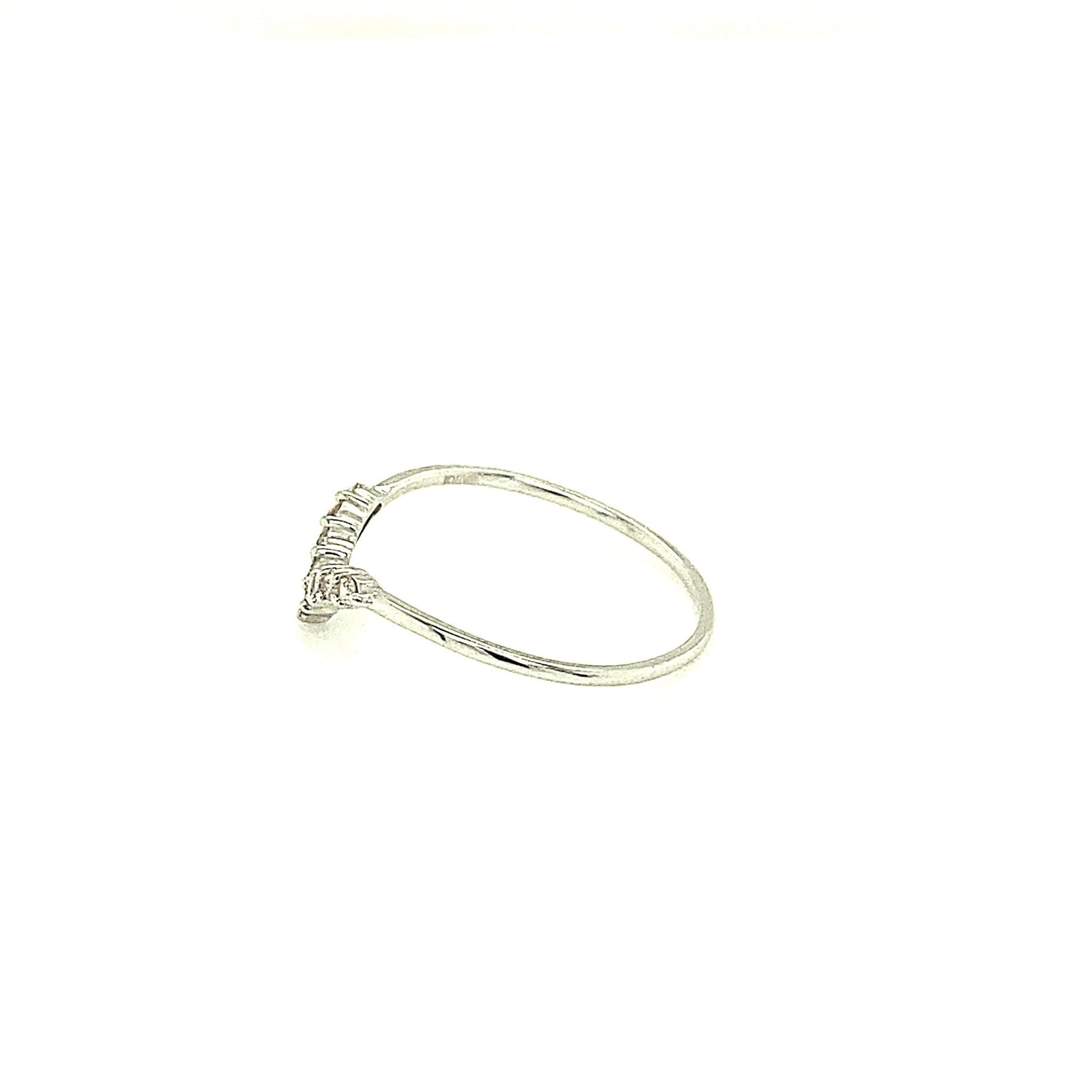 V Shape Streamline Ring 0.1ct - JMW Jewelry Wholesale