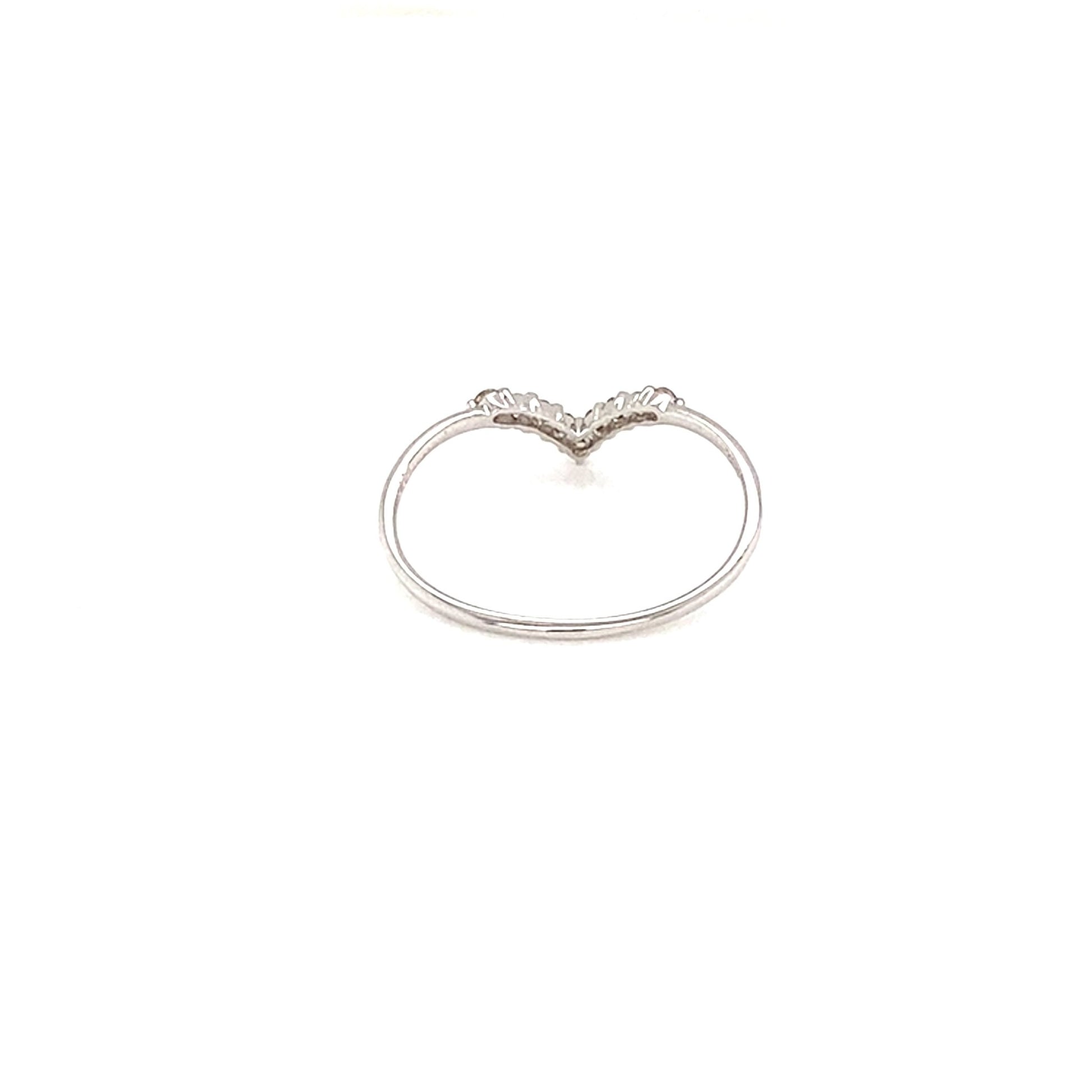 V Shape Streamline Ring 0.1ct - JMW Jewelry Wholesale