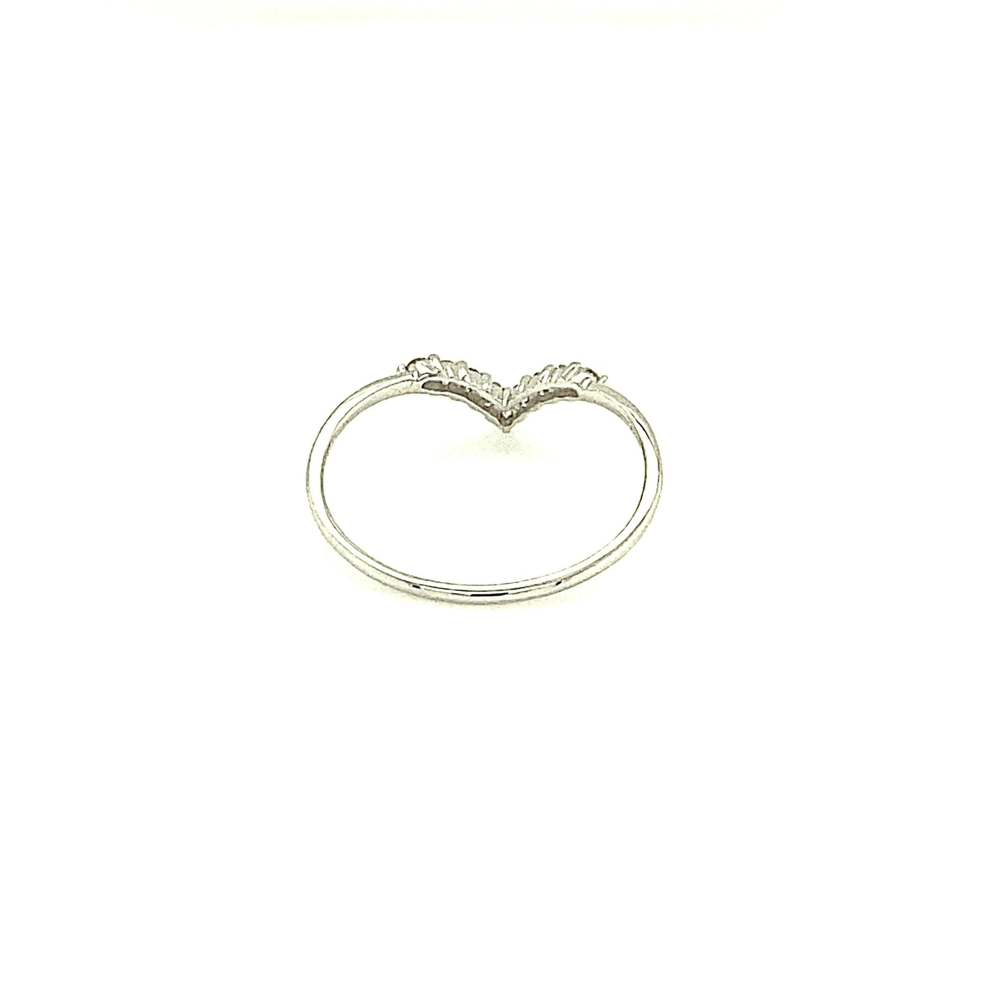 V Shape Streamline Ring 0.1ct - JMW Jewelry Wholesale