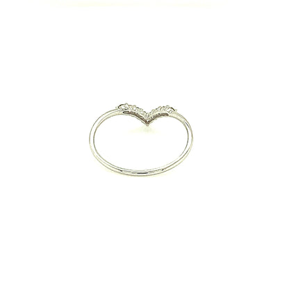 V Shape Streamline Ring 0.1ct - JMW Jewelry Wholesale