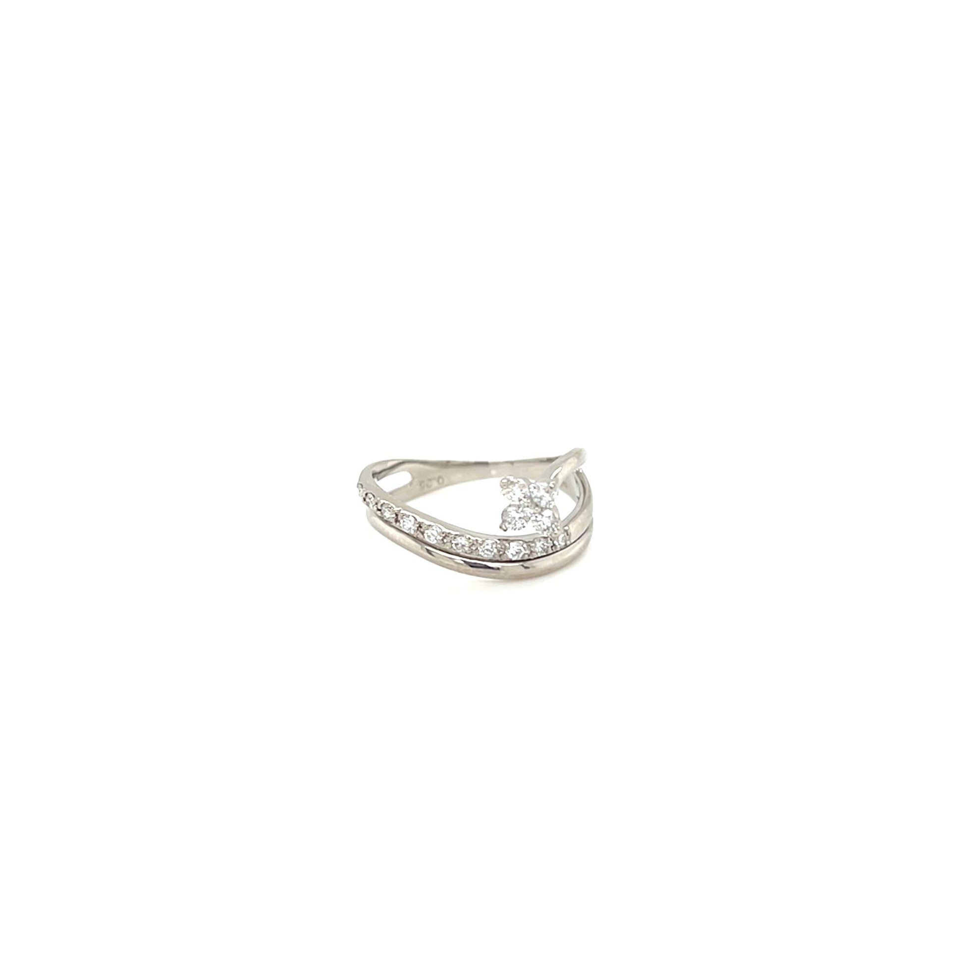 Wavy Clover Ring 0.25ct - JMW Jewelry Wholesale