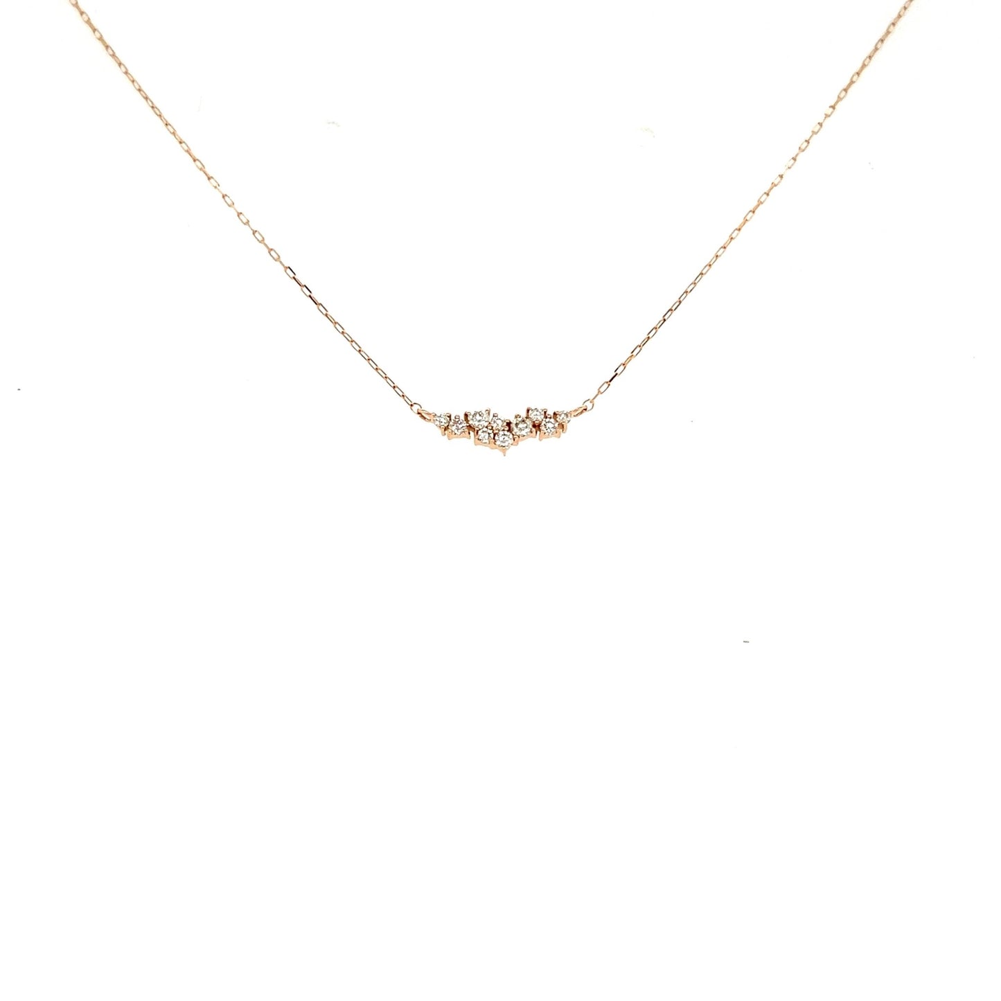 Wavy Smile Necklace 0.1ct - JMW Jewelry Wholesale