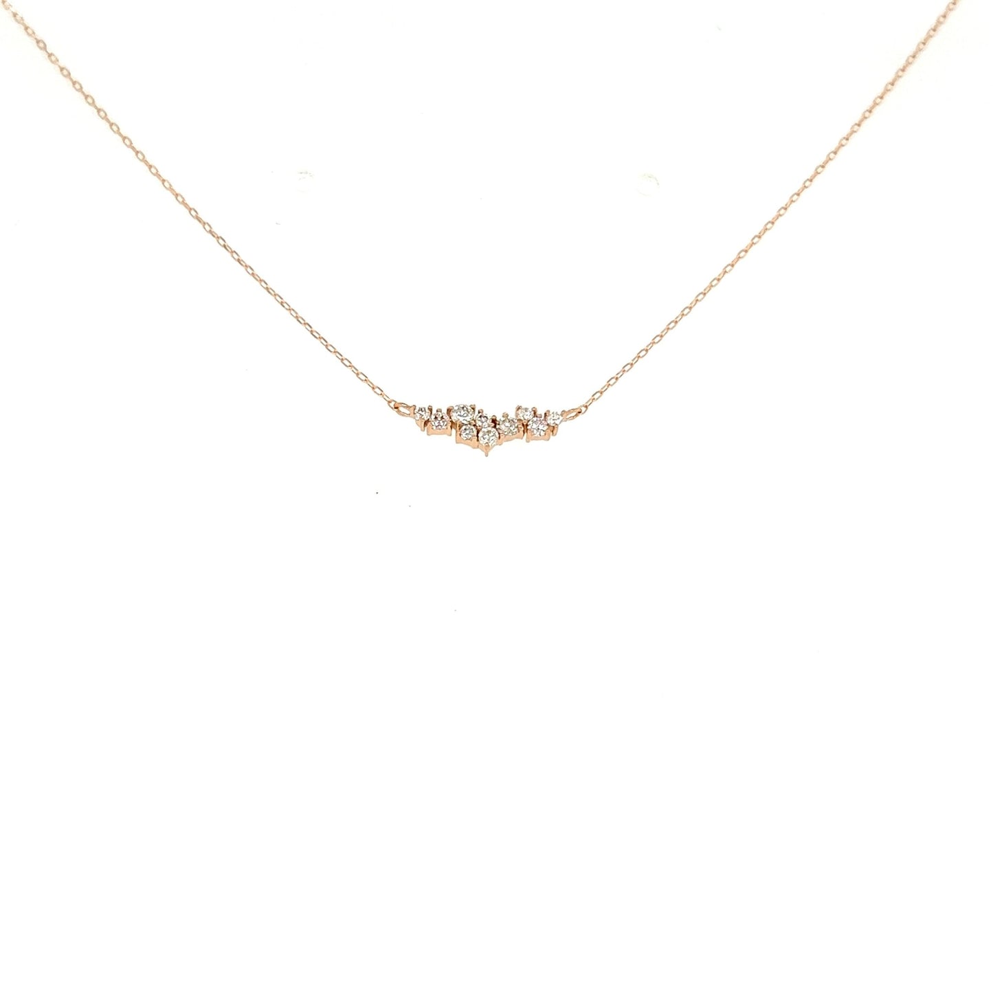 Wavy Smile Necklace 0.1ct - JMW Jewelry Wholesale