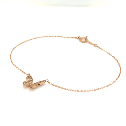 Whole Dia 3D Butterfly Bracelet 0.1ct - JMW Jewelry Wholesale