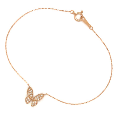 Whole Dia 3D Butterfly Bracelet 0.1ct - JMW Jewelry Wholesale