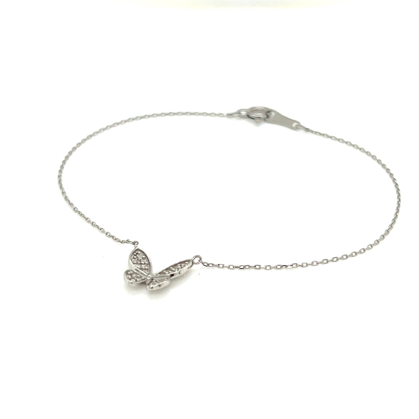 Whole Dia 3D Butterfly Bracelet 0.1ct - JMW Jewelry Wholesale