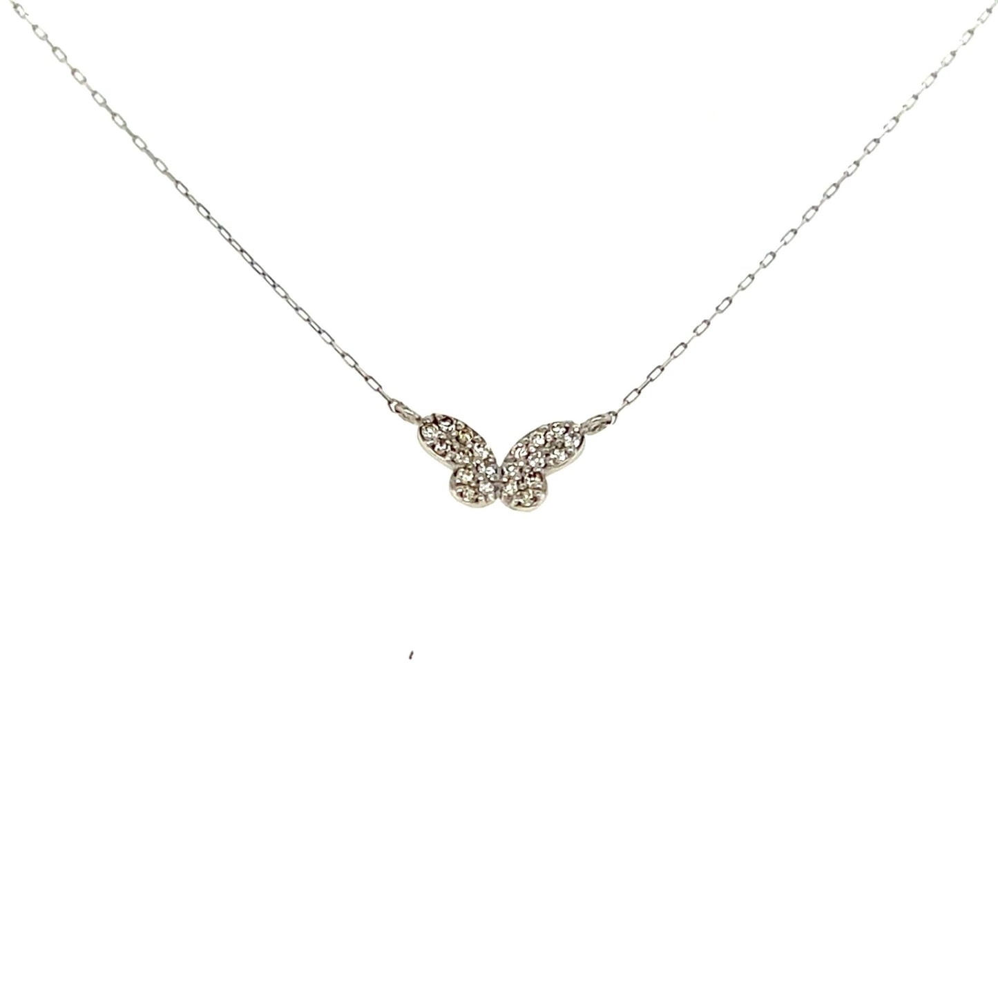 Whole Dia Butterfly Necklace 0.1ct - JMW Jewelry Wholesale